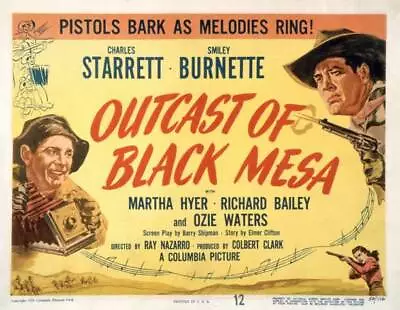 Outcast Of Black Mesa Us Lobby Card Smiley Burnette Charles OLD MOVIE PHOTO • $9