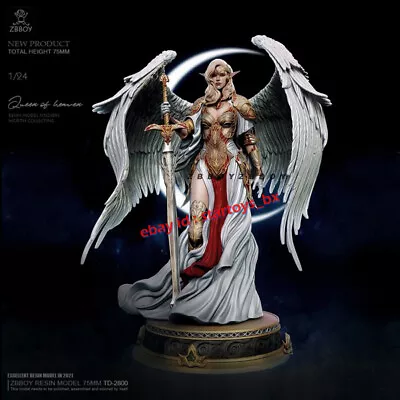 75mm 1/24 Goddess Unpainted Resin Model Kit Unassembled Garage Kit GK Figure Toy • $49.69