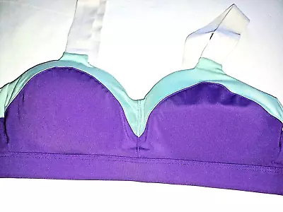 BROOKS Moving Comfort Hiot Shot Wireless Sports Bra M Women's Aqua Purple • $9.99