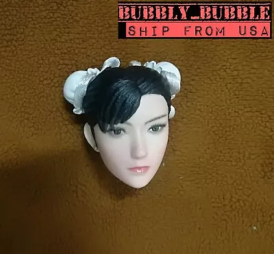 $39.95 • Buy 1/6 Street Fighter Chun-Li Head Sculpt For 12  HotToys PHICEN Female Figure☆USA☆