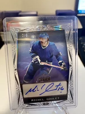 Michel Goulet 2024 Leaf Metal Hockey Legends Clear Auto /6 HOF • $29.99