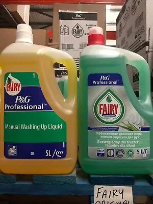 1 X 5L Fairy Washing Up Liquid P & G Professional 5ltr Yellow / Green • £25