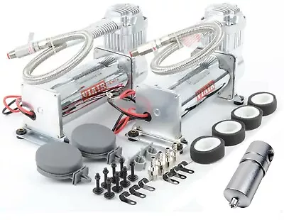 Viair Dual Chrome 444C 200 PSI Max Air Compressor Kit With AVS Water Trap • $367.95