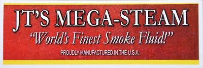 JT's Mega-Steam Scented Smoke Fluid 30 Scents For O Gauge HO G N Scale Trains • $6.70