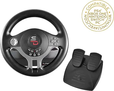 £78.99 • Buy Xbox One PS4 PS3 PC Steering Wheel And Pedal Set Gaming Racing Driving Simulator