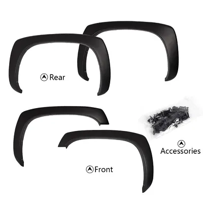 Set Of 4 Factory Style Fender Flares Matte Black Fit For 99-06 Chevy Silverado  • $49.84