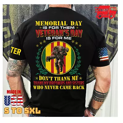 Vietnam Veteran Custom All Over Printed Shirt Personalized Gift Fastship • $9.54