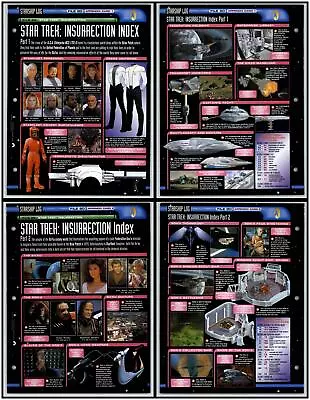 £1.99 • Buy Star Trek: Insurrection Index - Starship Log - Star Trek Fact File 2 Pages