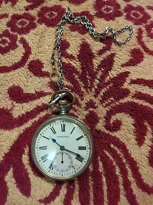 Longines Italian Railway Open Face Pocket Watch. • £250