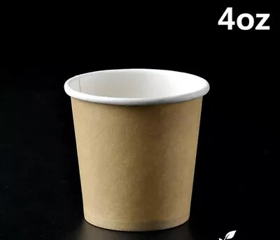 4 Oz 120ml BROWN Disposable Coffee Espresso Paper Cup Shot Expresso Tasting Sydn • $15.15