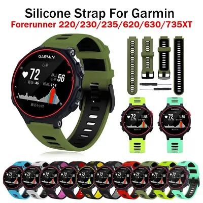 Watch Band For Garmin Forerunner 735XT 735 220 230 235 620 630 Silicone Strap • $10.51