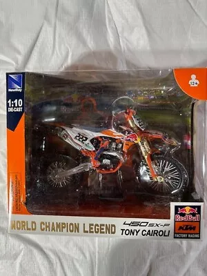 New Ray Ktm 450 Sx-f Tony Cairoli World Champion Legend 1/10 Die Cast Model • $40