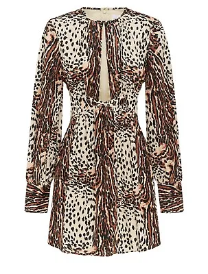 $499 ALICE MCCALL ~ HAVANA AFFAIR MINI DRESS (Leopard Print) / Size 10 NWT • $139