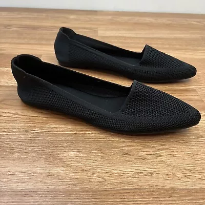 Mia Adaline Flyknit Flats Women's Shoes Size 8.5 Black NEW • $29.97