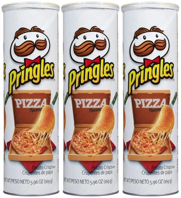 £19.99 • Buy Pringles PIZZA X3 TUBES New American Crisps Import Snacks Lays 156g X3 Tomato 