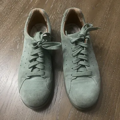 Camper Pelotas Shoes Womens Size 38/7 Green Suede Spheres Sneakers • £43.43