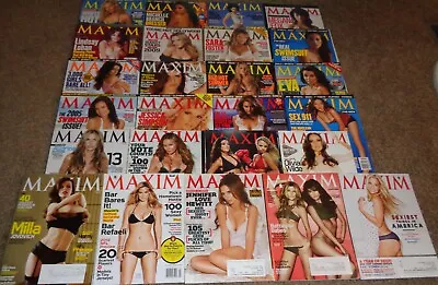 Lot Of 25 MAXIM Magazines 2000-2012 (NICE) • $18.44