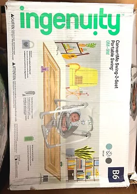 $34.99 • Buy Ingenuity ConvertMe Swing-2-Seat Portable Swing 0-9 Month OPENED BOX