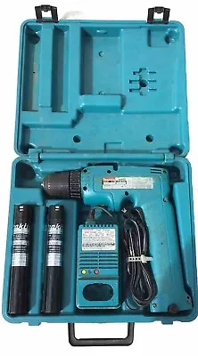 Makita Cordless Driver Drill 6095D 9.6V Kit With Fast Charger 2 Batteries Case • $28