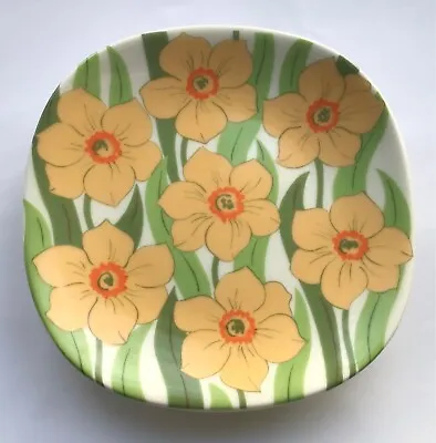 £35 • Buy Arabia Finland Yellow Flower Wall Plate Plaque Dish - Narcissus Daffodil 12cm