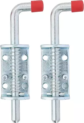 Metal Lock Barrel Bolt Spring Loaded Locking Latch 6.5  Long W/Grip Heavy Duty F • $16.99