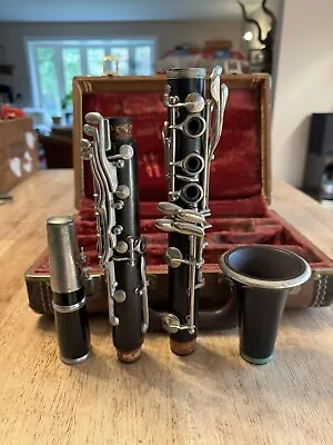 Clarinet Vintage Martin  Penzel Mueller In Leather Case Music Instrument Decor • $150