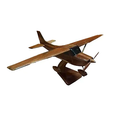 Cessna 172 Mahogany Wood Desktop Airplane Model • $199.95