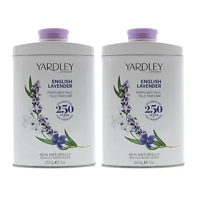 Yardley London  English Lavender Perfumed Talc 200g X 2 • £15.70