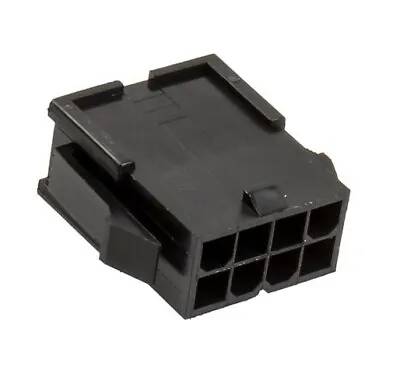 8 Pin Male ATX EPS Power Connector Socket Black + 8 Male Pins UK MacroMods • £2.25