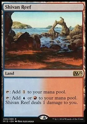 1x SHIVAN REEF - Dual Land - Origins/M15/Dual - MTG - NM - Magic The Gathering • £2.99