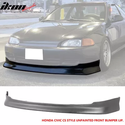 Fits 92-95 Honda Civic CS Style Front Bumper Lip Spoiler Splitter Unpainted PU • $144.99