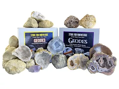 Combo Gift Pack - 13 Break Open Geodes - Mexican Trancas | Quartz | Florescent • $37.99