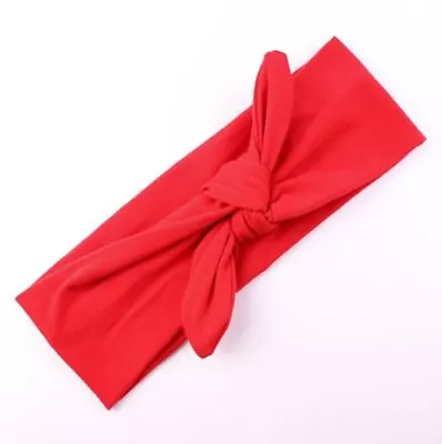 Women Girl Top Knot Headbands Party Bow Boho Headband Hair Band Bandana Wrap • $7.50