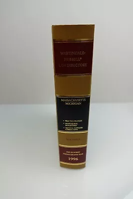 Martindale-Hubbell Law Directory 1996 Volume 9 Massachusetts Michigan • $34.99