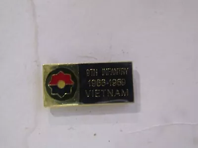 Us Military Insignia Hat Pin Army 9th Infantry 1966-1969 Vietnam • $1.99