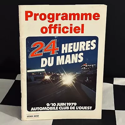 Le Mans 24 Hours 1979 Original Race Programme Porsche 935 K3 Kremer Whittington • £20