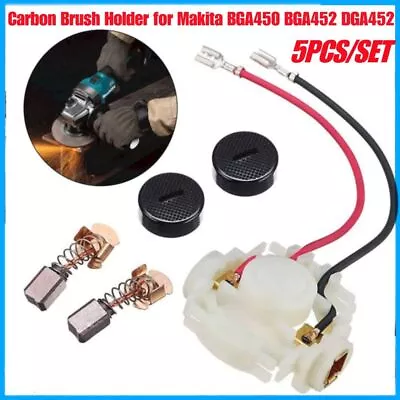 5pcs/Set Metal Carbon Brush Holder Kit For Makita BGA450 BGA452 DGA452 • $12.12