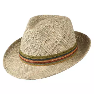 Failsworth Hats Cuba Seagrass Straw Fedora Hat - Natural • £32.95