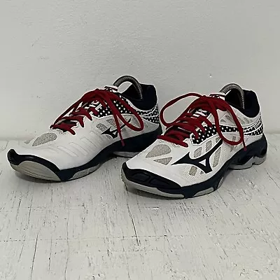 Mizuno WAVE LIGHTNING Z4 Volleyball Shoes Stars & Stripes Women Size 10 • $30