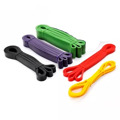 Heavy Duty Set Of 5 Heavy Duty Resistance Band Loop Power Home Gym Fitness Yoga • $20.99