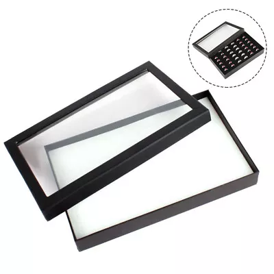 Velvet Ring Earrings Storage Case Jewelry Display Tray Organizer Holder Supply • $5.93