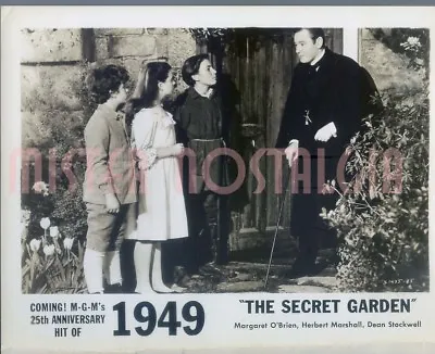 Vintage Photo 1949 Margaret O'Brien Herbert Marshall Dean Stockwell Secret Garde • $9.99