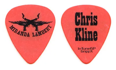 Miranda Lambert Chris Kline Orange Guitar Pick - 2010 Roadside Bars Tour • $9.99