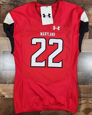 Under Armour Maryland Terrapins Football Jersey #22 Mens Large Red Authentic • $26.99