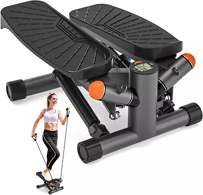 Steppers For Exercise At HomeAdjustable Height Mini Stepper With Resistance Ban • $73.47