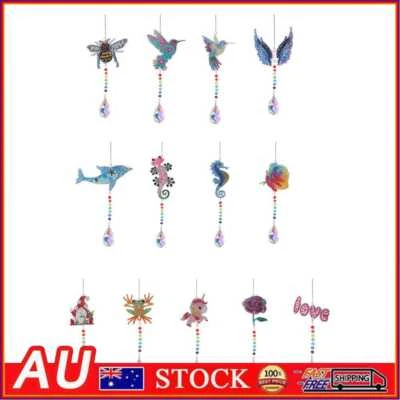 $12.09 • Buy 5D Diamond Painting Hanging Wind Chime Home Bedroom Party Rainbow Art Decoration