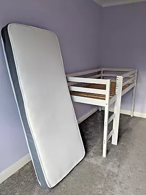 Argos Kaycie Shorty Mid Sleeper Bed + Argos Home Mattress • £60