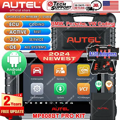 2024 Autel MaxiPro MP808BT PRO & KIT Full Systems Diagnostic Scanner Key Coding • $639