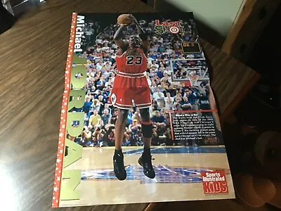 Michael Jordan 1998 Sports Illustrated For Kids Last Shot Chicago Bulls Poster • $7.49