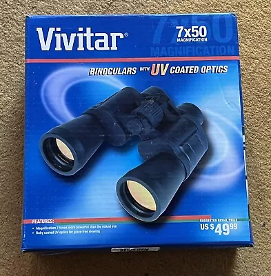 Vivitar Binoculars With UV Coated Optics 7 X 50 Magnification (O25) • $24.99